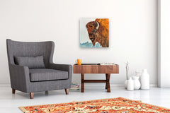 Original art for sale at UGallery.com | Majestic by Karen Barton | $1,250 | oil painting | 20' h x 20' w | thumbnail 5