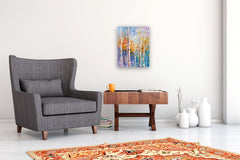 Original art for sale at UGallery.com | Timberlight by Tatiana Iliina | $750 | acrylic painting | 20' h x 16' w | thumbnail 5