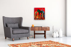 Original art for sale at UGallery.com | Mars by Aleksandr Mukhin | $1,050 | acrylic painting | 20' h x 18' w | thumbnail 4