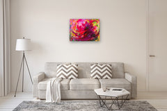 Original art for sale at UGallery.com | Whirlwind of Color by Dowa Hattem | $1,250 | mixed media artwork | 23.6' h x 31.4' w | thumbnail 5