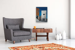 Original art for sale at UGallery.com | Shadow of a Tree on Facade by Zeynep Genc | $1,050 | acrylic painting | 24' h x 18' w | thumbnail 5