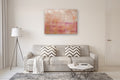 Original art for sale at UGallery.com | Coral Blush by Lisa Carney | $1,795 | acrylic painting | 36' h x 48' w | thumbnail 5