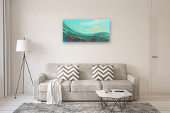 Original art for sale at UGallery.com | Autumn Wave by Alicia Dunn | $975 | acrylic painting | 24' h x 48' w | thumbnail 5