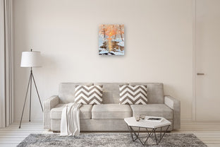 Golden Winter by Gulshaba Abbasova |  In Room View of Artwork 