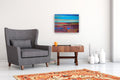 Original art for sale at UGallery.com | The Blue Horizon 2 by Srinivas Kathoju | $600 | acrylic painting | 18' h x 24' w | thumbnail 5