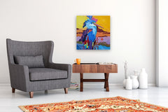 Original art for sale at UGallery.com | Wings of Imagination by Vera Saiko | $1,150 | acrylic painting | 24' h x 24' w | thumbnail 5
