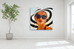 Original art for sale at UGallery.com | Catch Me if You Can by Nava Lundy | $8,400 | acrylic painting | 60' h x 60' w | thumbnail 5