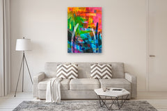 Original art for sale at UGallery.com | Acadia by Tim Engelhardt | $2,800 | mixed media artwork | 48' h x 36' w | thumbnail 5