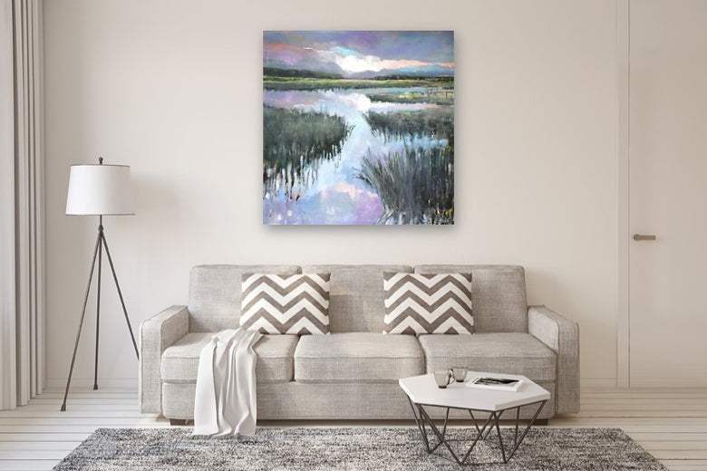 Watery by Mary Pratt |  In Room View of Artwork 