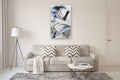 Original art for sale at UGallery.com | An Accent in Blue by Mary Pratt | $2,600 | oil painting | 48' h x 30' w | thumbnail 5