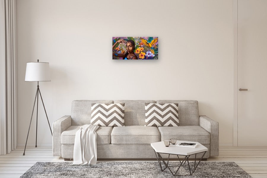 Haitian Eden by Jay Jensen |  Closeup View of Artwork 