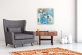 Original art for sale at UGallery.com | Still Life in Blue by James Hartman | $1,150 | oil painting | 22.5' h x 22.5' w | thumbnail 5