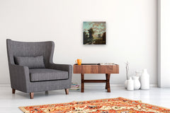 Original art for sale at UGallery.com | Golden Symphony by Gail Greene | $525 | oil painting | 16' h x 16' w | thumbnail 5