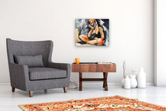 Original art for sale at UGallery.com | Second Thoughts II by Sharon Sieben | $1,075 | acrylic painting | 20' h x 24' w | thumbnail 5