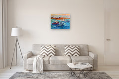 Original art for sale at UGallery.com | Scituate Harbor by Robert Hofherr | $925 | acrylic painting | 22' h x 28' w | thumbnail 5