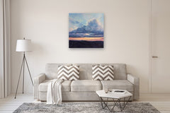 Original art for sale at UGallery.com | Hush by Elizabeth Garat | $2,700 | oil painting | 36' h x 36' w | thumbnail 5