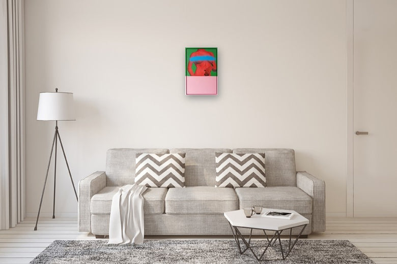 Red Form by Jay Jones (aka FunnyTummy) |  In Room View of Artwork 