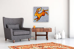 Original art for sale at UGallery.com | The Getaway by Lee Smith | $950 | mixed media artwork | 24' h x 24' w | thumbnail 5
