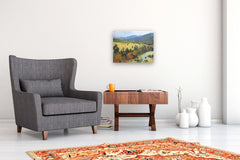 Original art for sale at UGallery.com | Mountain Road by Janet Dyer | $775 | acrylic painting | 16' h x 20' w | thumbnail 5