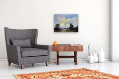 Original art for sale at UGallery.com | Early Morning Meditation by Posey Gaines | $800 | watercolor painting | 18' h x 24' w | thumbnail 5