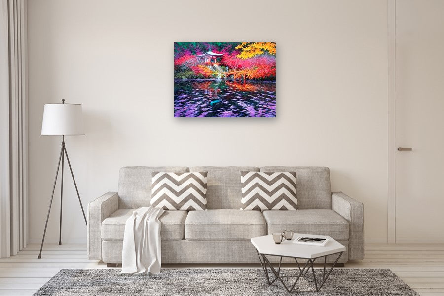 Falling Leaves. Old Kyoto, Japan. by Stanislav Sidorov |  In Room View of Artwork 