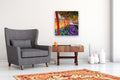 Original art for sale at UGallery.com | Sunny Day at the Harbor by Robert Hofherr | $1,125 | acrylic painting | 24' h x 24' w | thumbnail 5