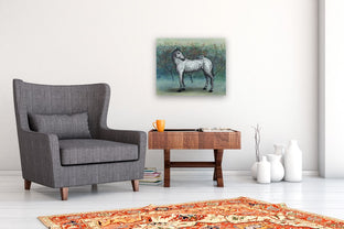 To Ride a Horse Is to Fly without Wings by Jennifer Ross |  In Room View of Artwork 