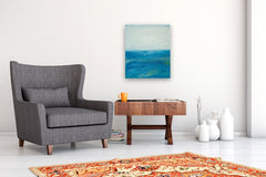 Original art for sale at UGallery.com | Sky and Sea by Kajal Zaveri | $1,350 | mixed media artwork | 24' h x 20' w | thumbnail 5