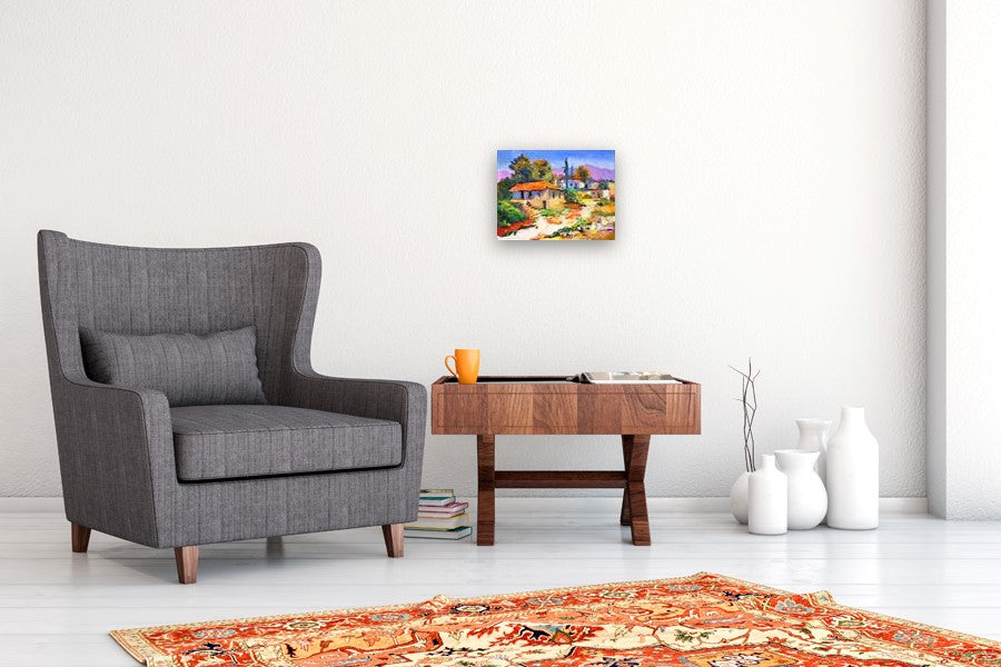 Summer, Village in Italy by Suren Nersisyan |  In Room View of Artwork 