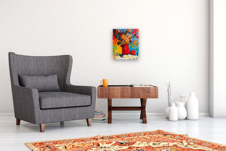 Autumn Roses by Oleksiy Ivanyuk |  In Room View of Artwork 