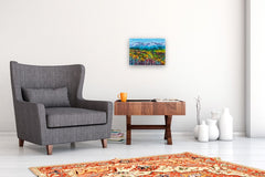 Original art for sale at UGallery.com | Hues of Fall by Lisa Elley | $475 | oil painting | 12' h x 16' w | thumbnail 5