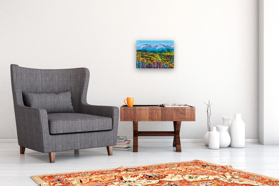 Hues of Fall by Lisa Elley |  In Room View of Artwork 
