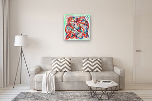 Big Green Series # 2 by Russell Jacobs |  In Room View of Artwork 