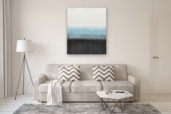 Original art for sale at UGallery.com | Blue Fog by Lisa Carney | $2,650 | acrylic painting | 48' h x 40' w | thumbnail 5