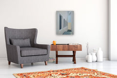 Original art for sale at UGallery.com | Interior Space#1 Windows by Zeynep Genc | $1,000 | acrylic painting | 24' h x 18' w | thumbnail 5