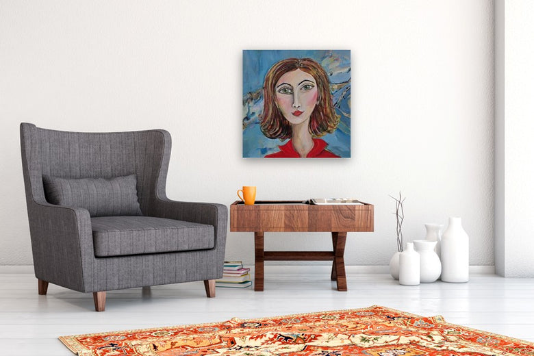 Red Head by Arden Rose |  In Room View of Artwork 