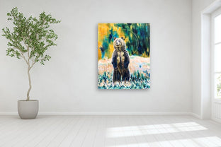 Golden by Alana Clumeck |   Closeup View of Artwork 