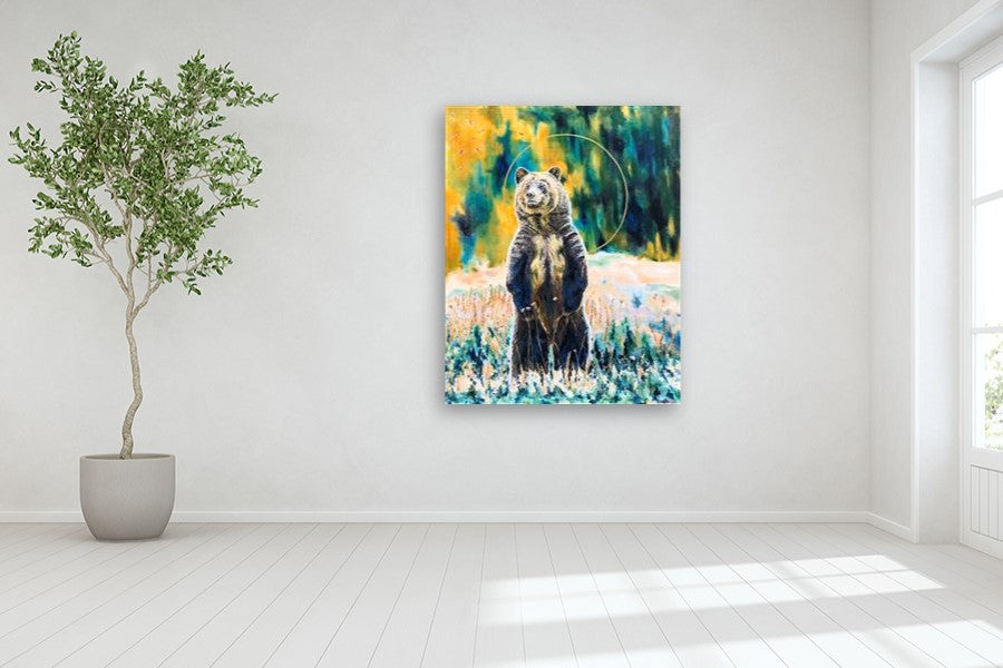 Golden by Alana Clumeck |  Closeup View of Artwork 