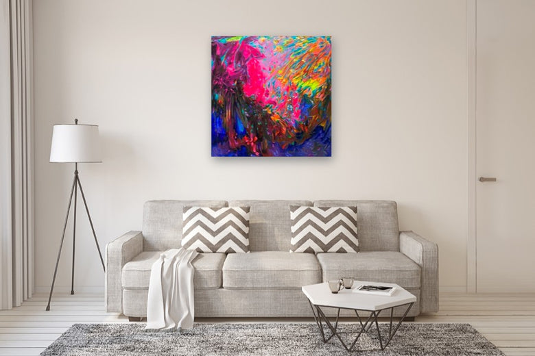 Bursting Paradise by Dowa Hattem |  In Room View of Artwork 