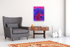 Original art for sale at UGallery.com | Reflection 2 by Robin Okun | $800 | acrylic painting | 24' h x 18' w | thumbnail 5