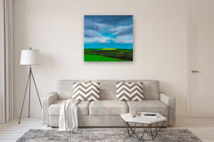 Original art for sale at UGallery.com | October Light by Francesca Currie | $3,050 | oil painting | 40' h x 40' w | thumbnail 5