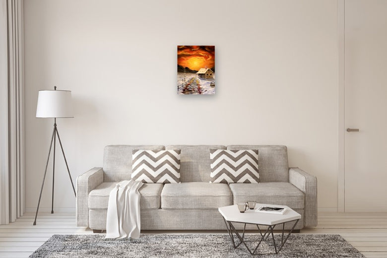Between Fire and Ice by Art Clark |  In Room View of Artwork 