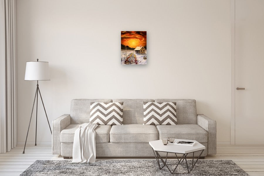 Between Fire and Ice by Art Clark |  In Room View of Artwork 