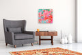 Original art for sale at UGallery.com | Red Giverny by Natalie George | $900 | mixed media artwork | 20' h x 20' w | thumbnail 5