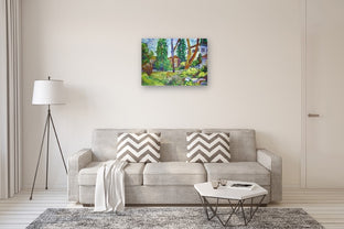 Roland Park, Spring by Robert Hofherr |  In Room View of Artwork 
