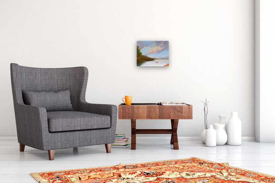 Silver Lake by Carolyn Steward |  In Room View of Artwork 