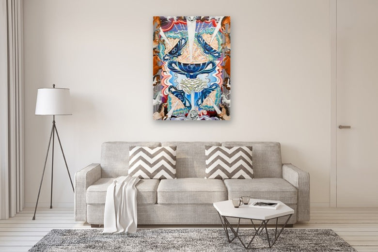 Five of Cups by Rachel Srinivasan |  In Room View of Artwork 