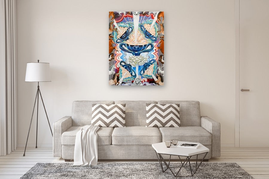 Five of Cups by Rachel Srinivasan |  In Room View of Artwork 