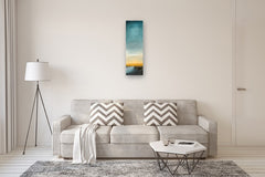 Original art for sale at UGallery.com | Tranquil Tide by Mandy Main | $1,000 | oil painting | 36' h x 12' w | thumbnail 5
