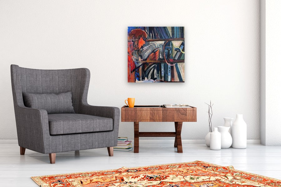 Voice from the Shelves by Lynne Meneses |  In Room View of Artwork 